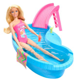 Barbie Con Piscina  y Deslizador